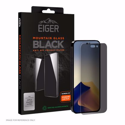 Picture of Eiger Eiger Mountain Black Privacy GRS Screen Protector for Apple iPhone 14 Pro in Black