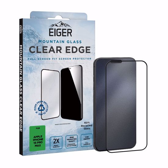 Picture of Eiger Eiger GRS Mountain Glass CLEAR EDGE Screen Protector for iPhone 16 Pro Max