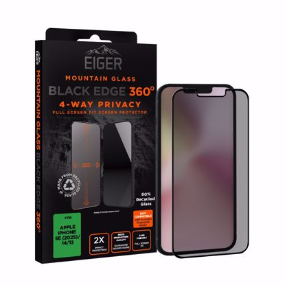 Picture of Eiger Eiger Mountain Black Privacy EDGE 360 Screen Protector GRS for iPhone 16e/14/13